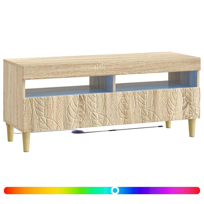 LED tv-meubel Sonoma Eiken Bewerkt hout