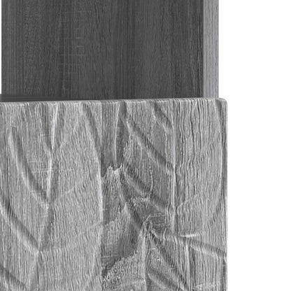 LED tv-meubel Grijs Sonoma Bewerkt hout