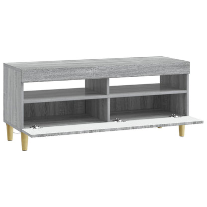 LED tv-meubel Grijs Sonoma Bewerkt hout