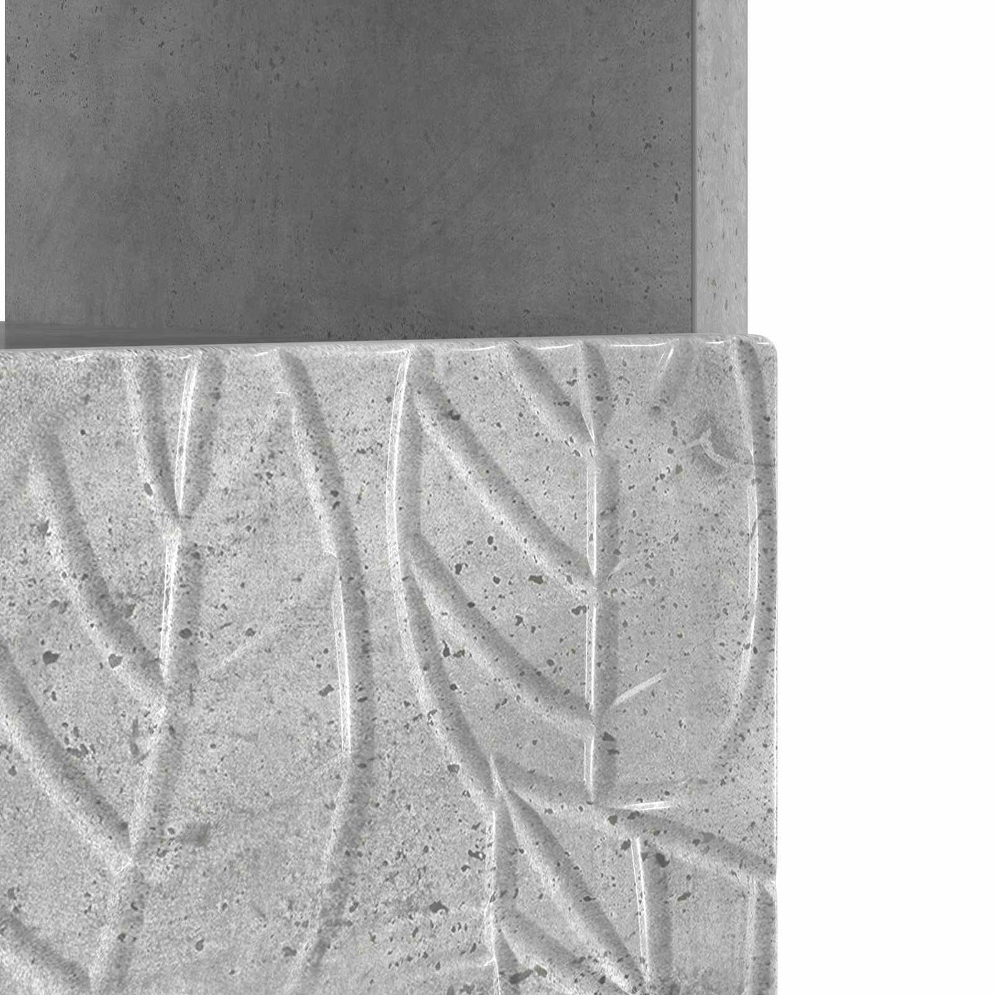 LED tv-meubel Betongrijs Bewerkt hout
