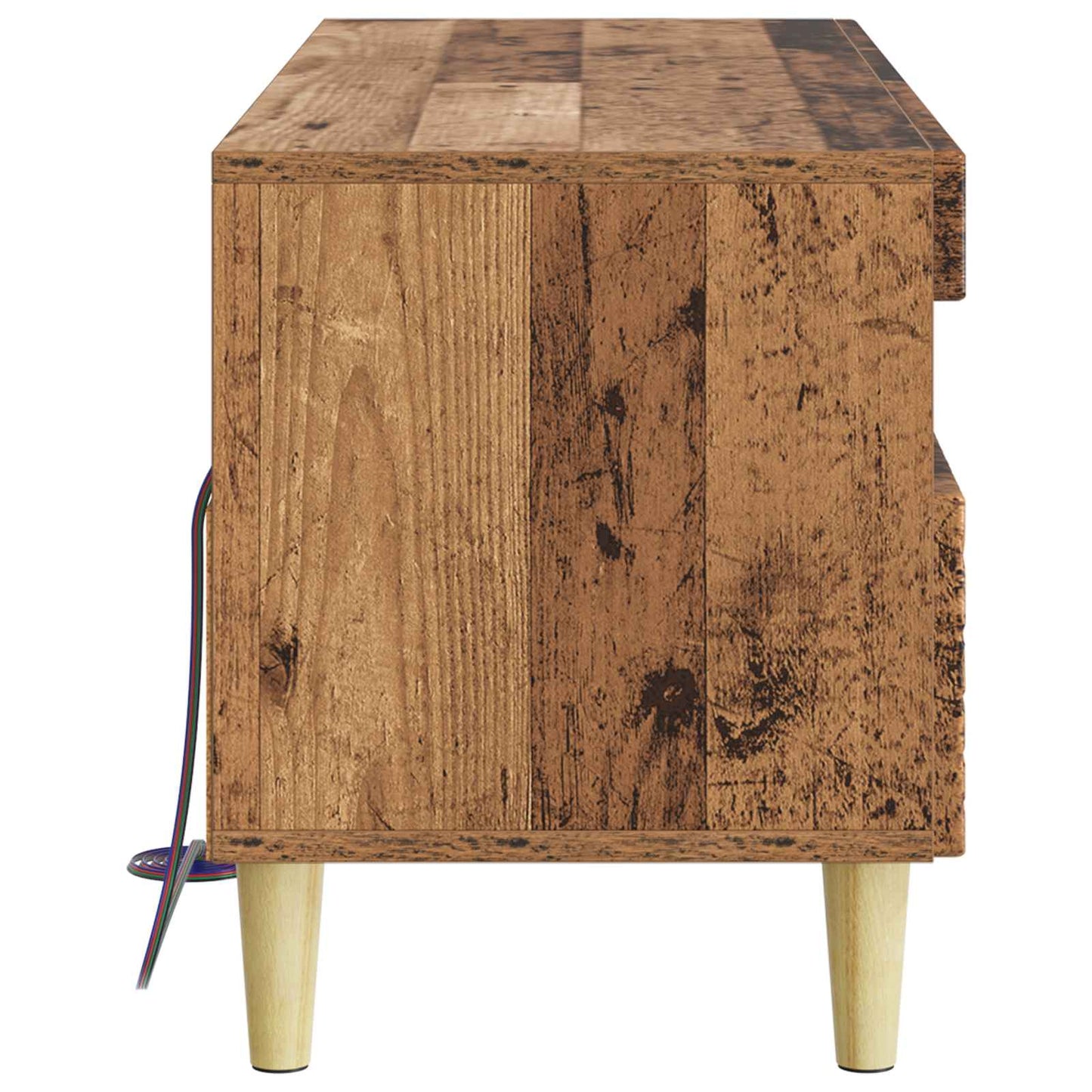 LED tv-meubel Oud hout Bewerkt hout