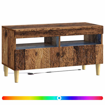 LED tv-meubel Oud hout Bewerkt hout