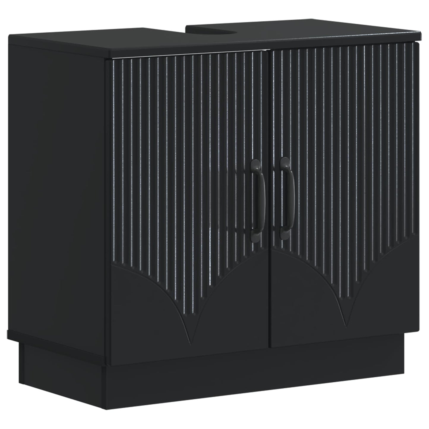 Badkamer wastafelkast HOORN Zwart 59,5 x 31,5 x 56 cm