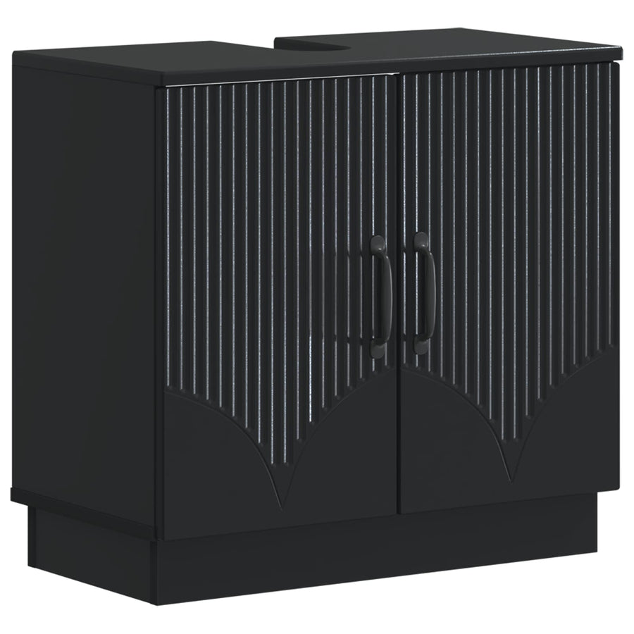 Badkamer wastafelkast HOORN Zwart 59,5 x 31,5 x 56 cm