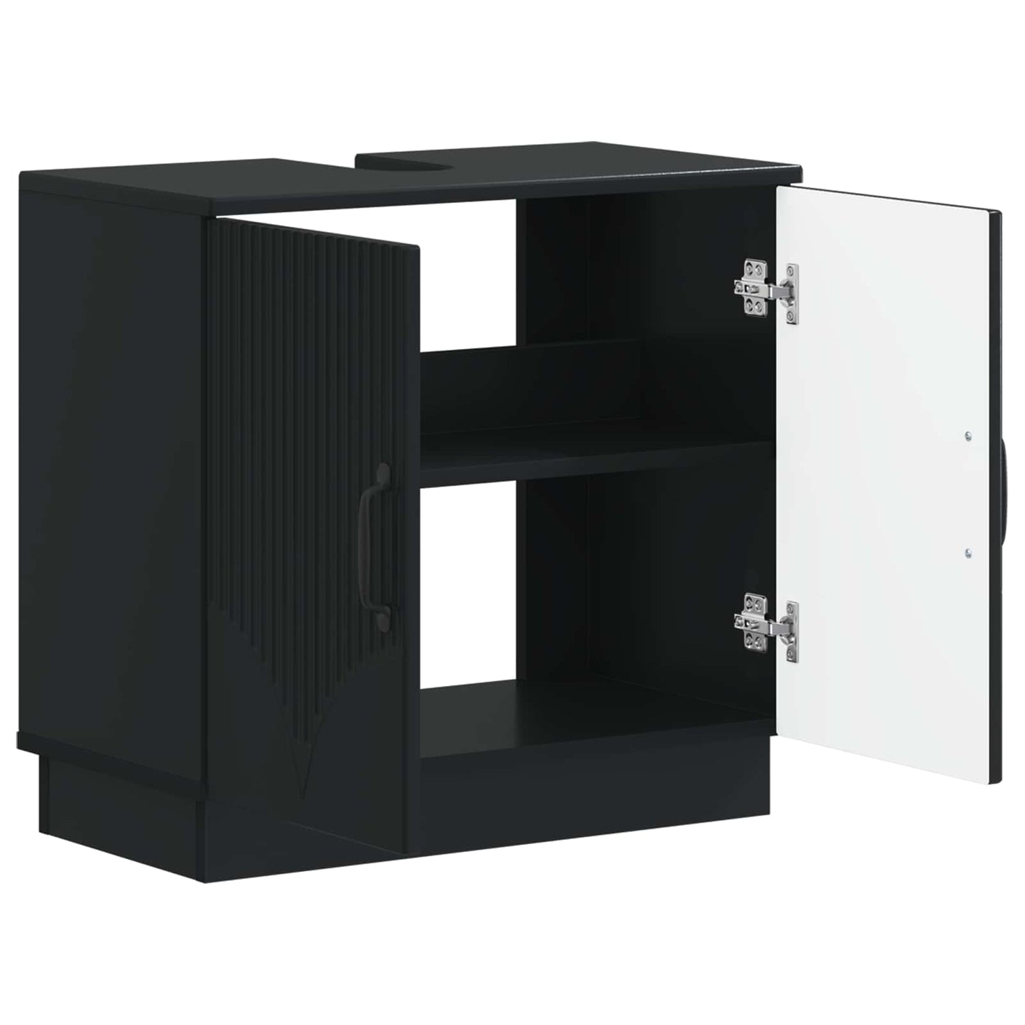 Badkamer wastafelkast HOORN Zwart 59,5 x 31,5 x 56 cm