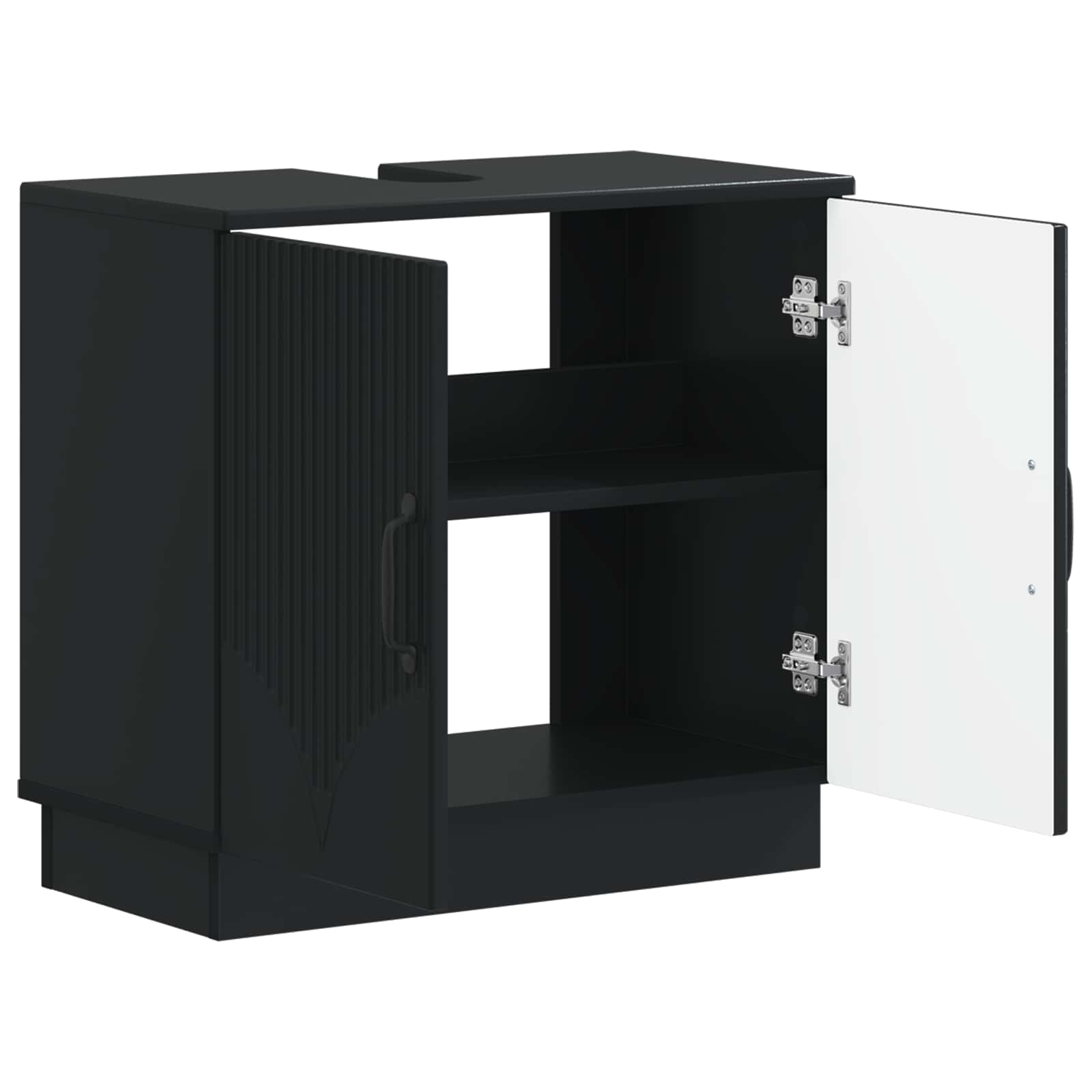 Badkamer wastafelkast HOORN Zwart 59,5 x 31,5 x 56 cm