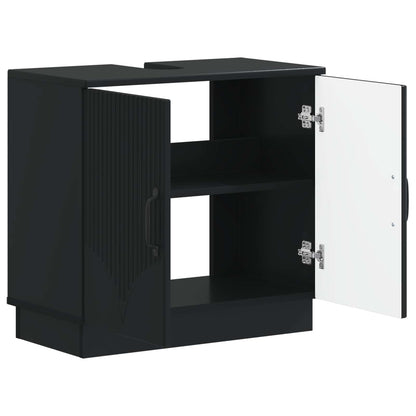 Badkamer wastafelkast HOORN Zwart 59,5 x 31,5 x 56 cm