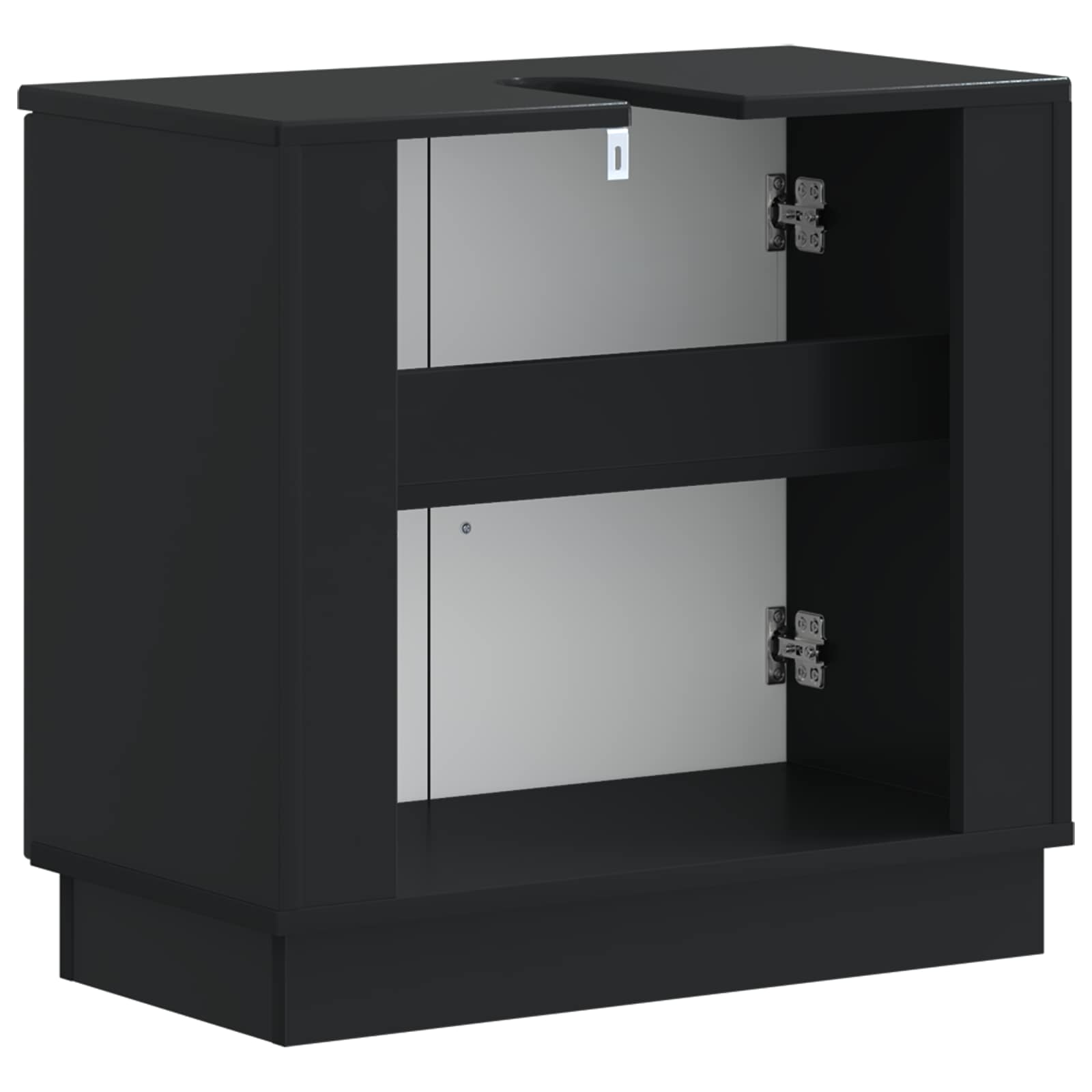 Badkamer wastafelkast HOORN Zwart 59,5 x 31,5 x 56 cm