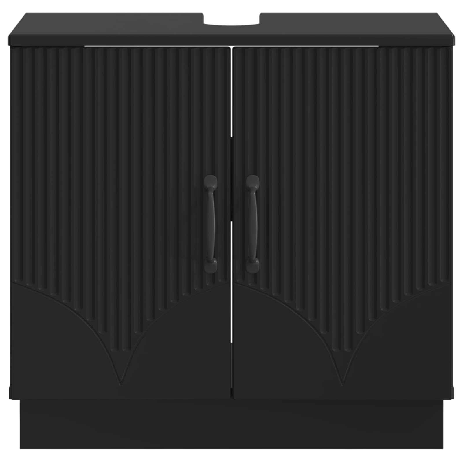 Badkamer wastafelkast HOORN Zwart 59,5 x 31,5 x 56 cm