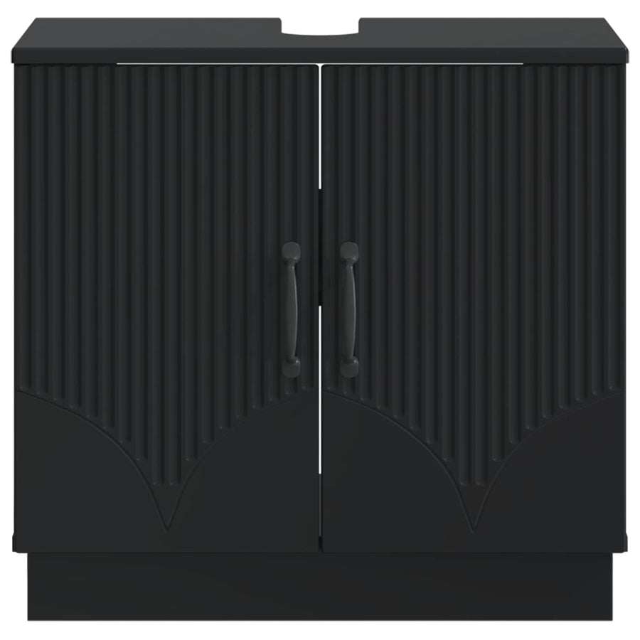 Badkamer wastafelkast HOORN Zwart 59,5 x 31,5 x 56 cm