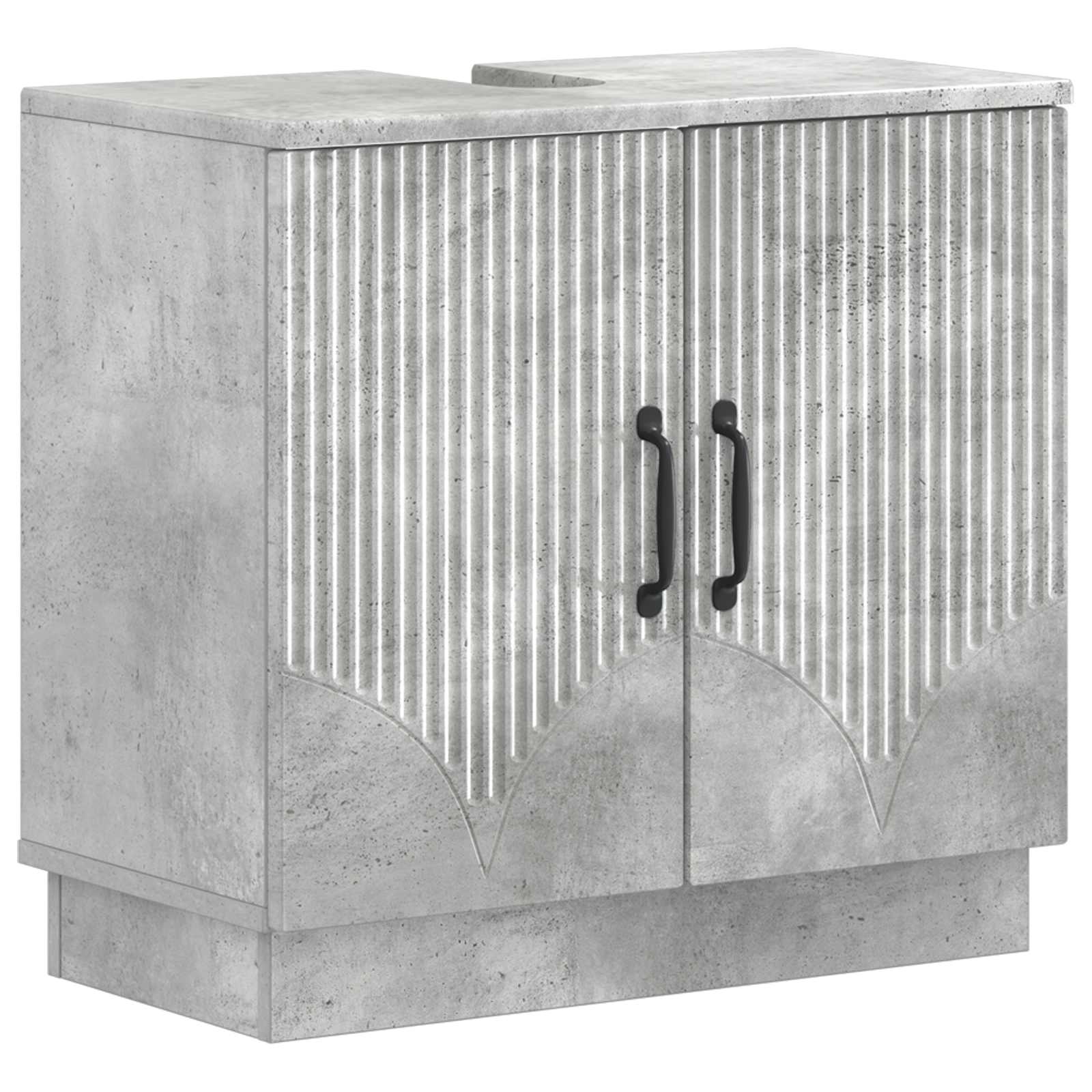 Badkamer wastafelkast HOORN Betongrijs 59,5 x 31,5 x 56 cm