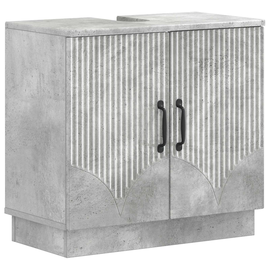 Badkamer wastafelkast HOORN Betongrijs 59,5 x 31,5 x 56 cm