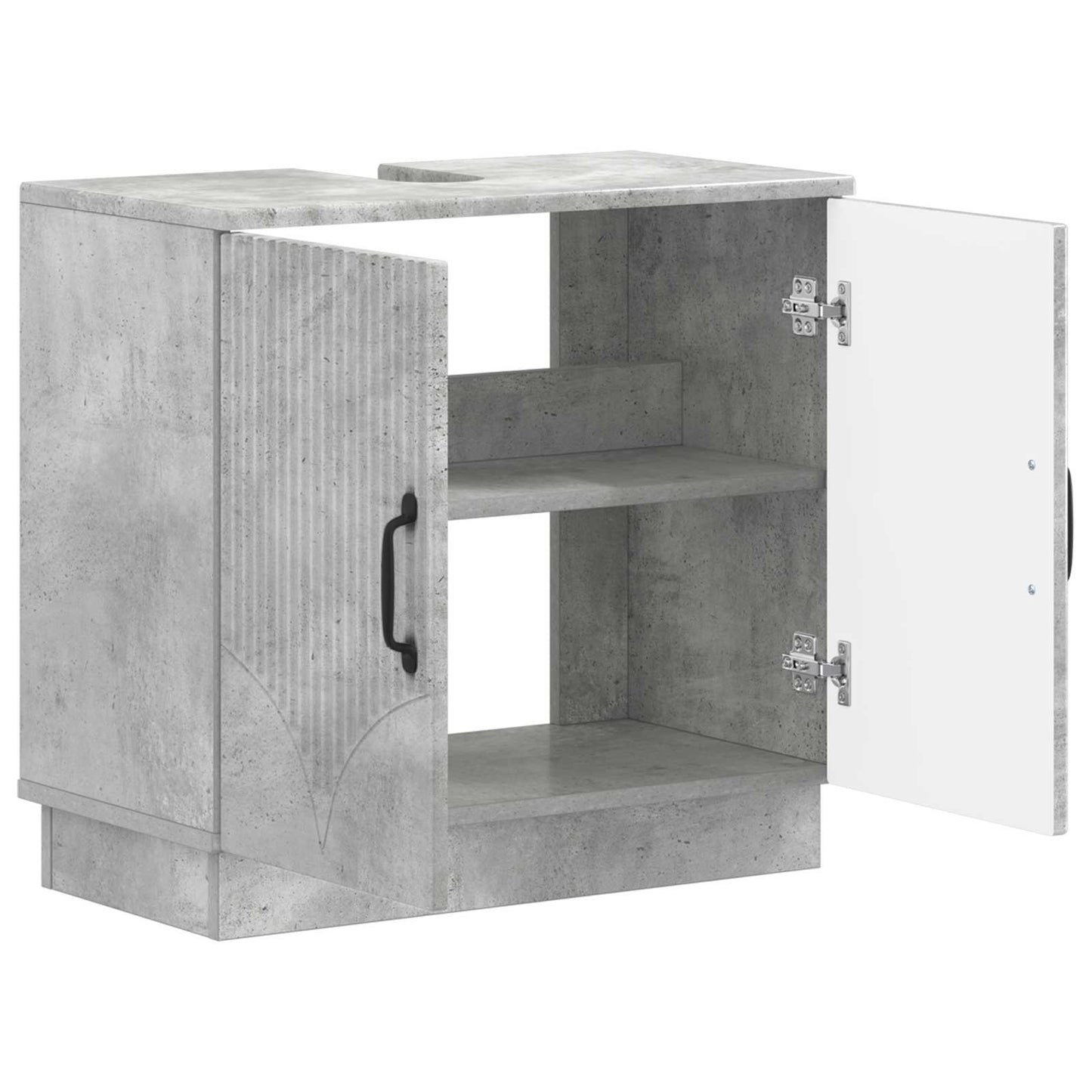 Badkamer wastafelkast HOORN Betongrijs 59,5 x 31,5 x 56 cm