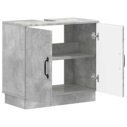 Badkamer wastafelkast HOORN Betongrijs 59,5 x 31,5 x 56 cm