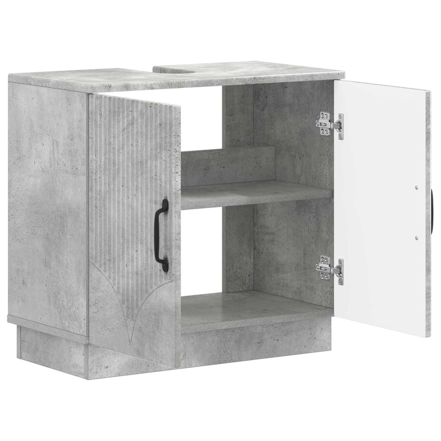Badkamer wastafelkast HOORN Betongrijs 59,5 x 31,5 x 56 cm