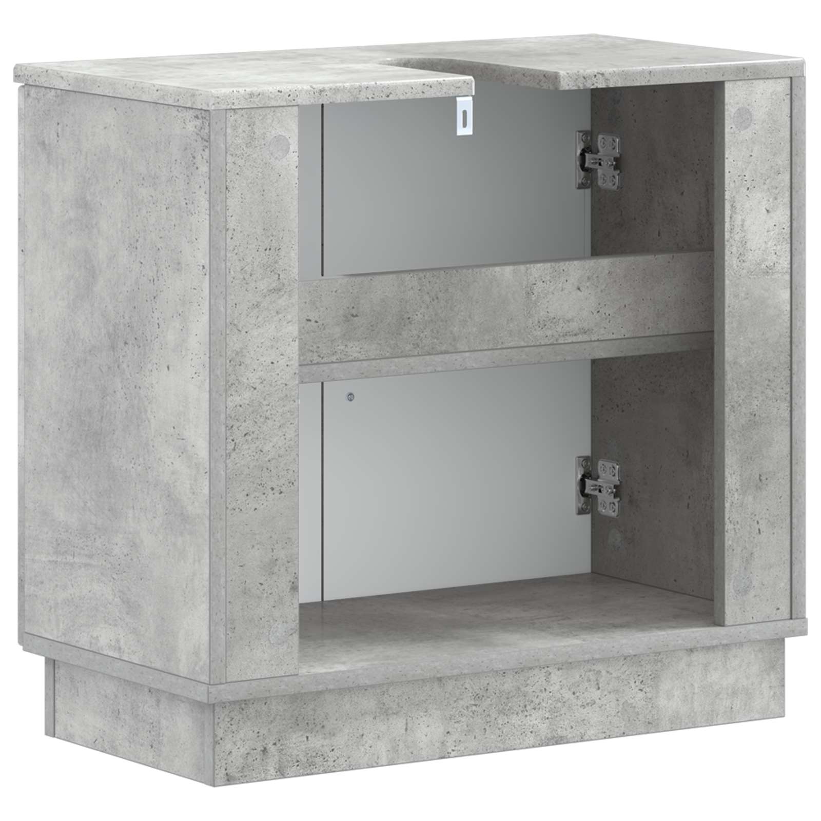 Badkamer wastafelkast HOORN Betongrijs 59,5 x 31,5 x 56 cm