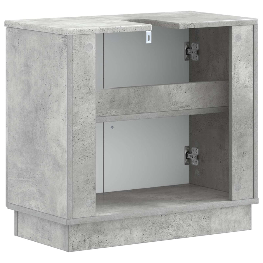 Badkamer wastafelkast HOORN Betongrijs 59,5 x 31,5 x 56 cm