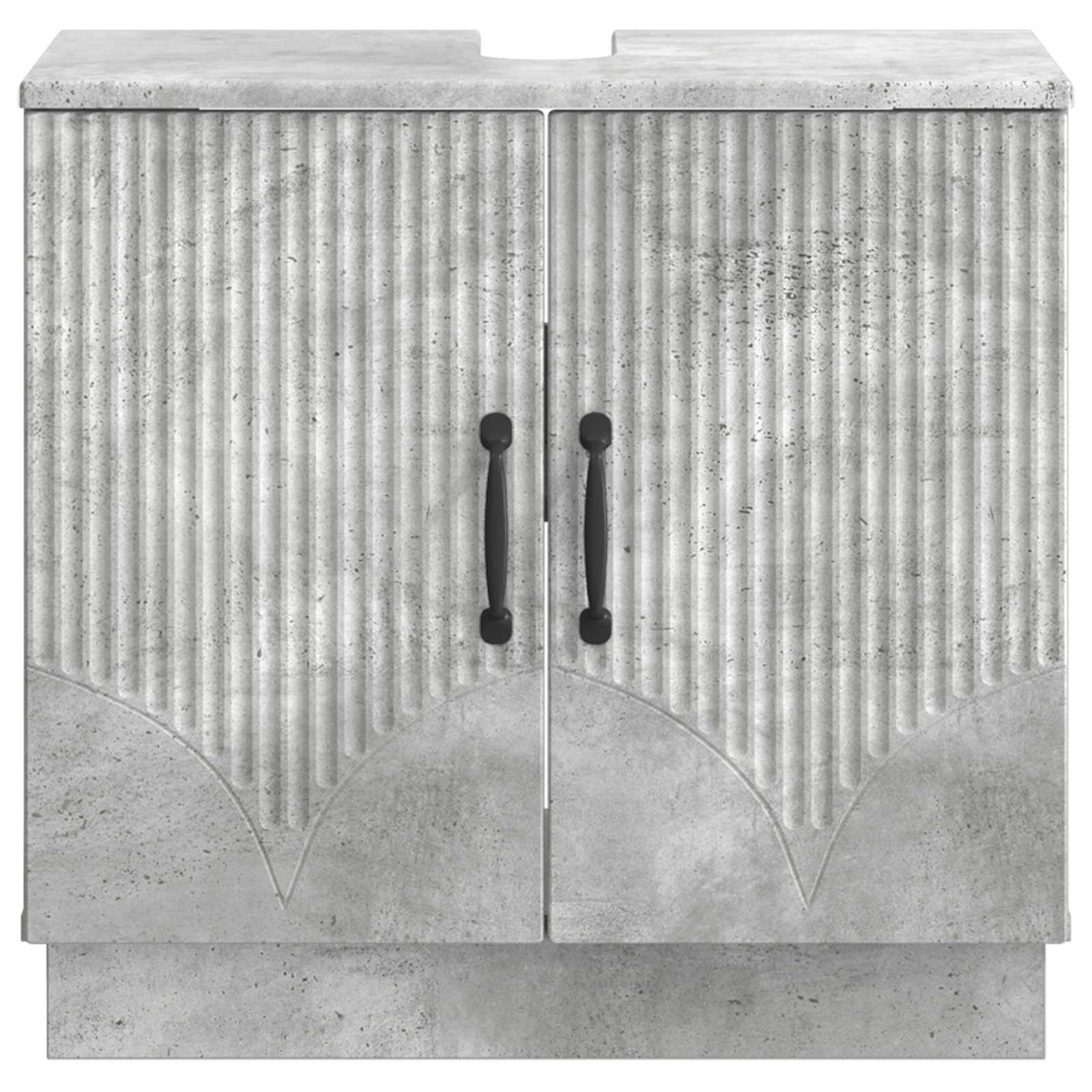 Badkamer wastafelkast HOORN Betongrijs 59,5 x 31,5 x 56 cm