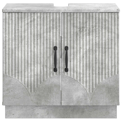 Badkamer wastafelkast HOORN Betongrijs 59,5 x 31,5 x 56 cm