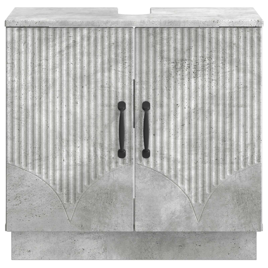 Badkamer wastafelkast HOORN Betongrijs 59,5 x 31,5 x 56 cm