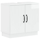 Wastafelkast badkamer 59,5x31,5x56 cm hoogglans wit