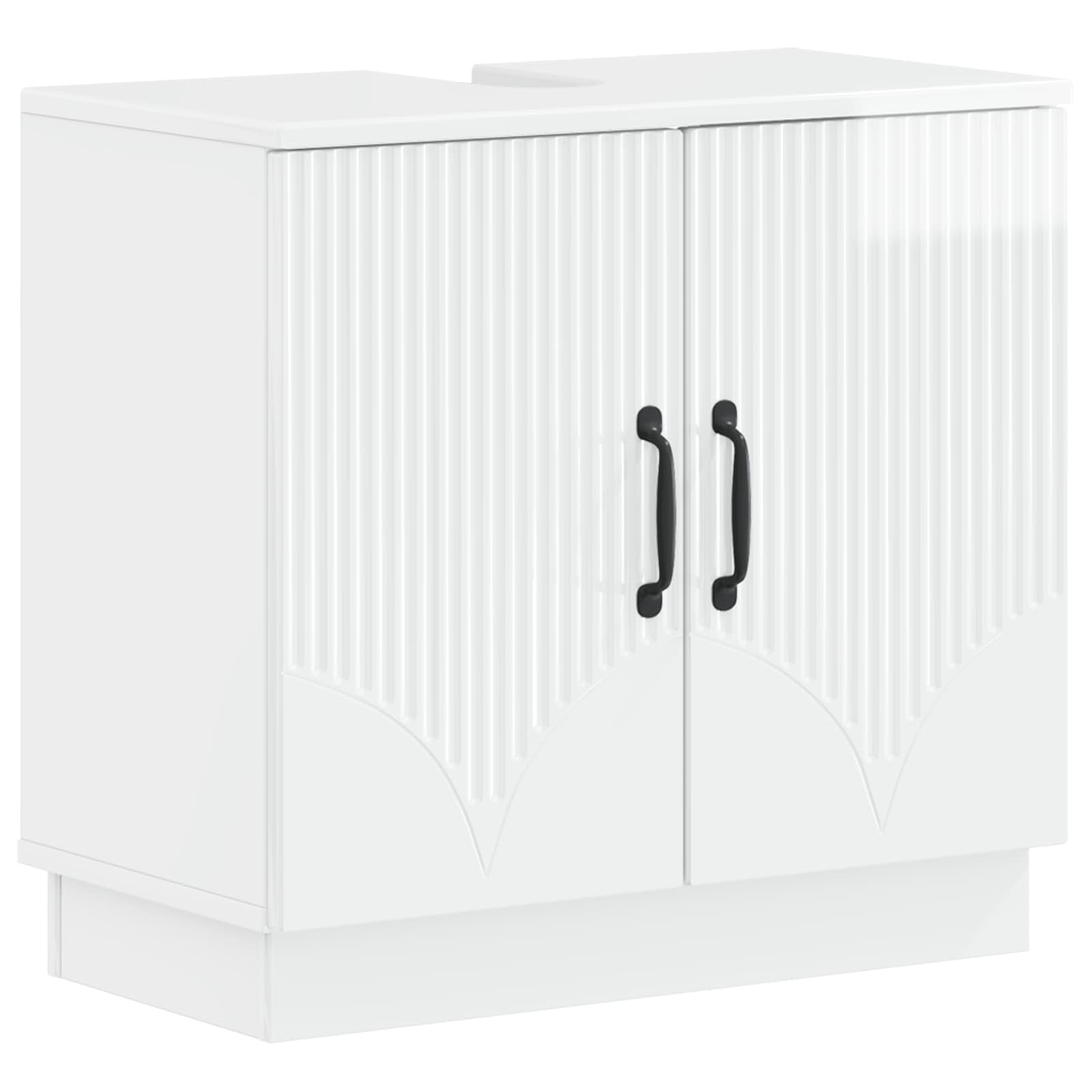 Badkamer wastafelkast HOORN Hoogglans Wit 59,5 x 31,5 x 56 cm