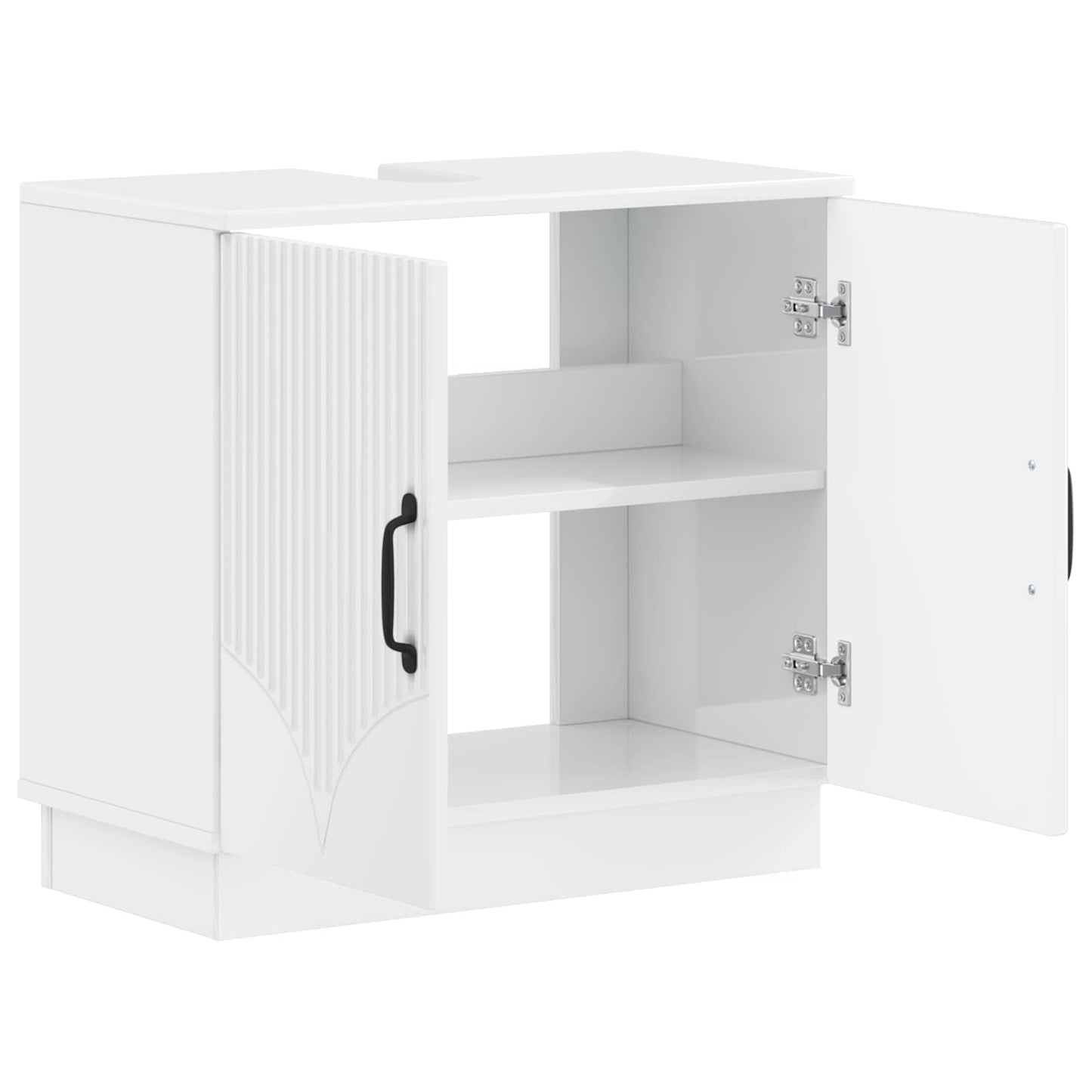 Badkamer wastafelkast HOORN Hoogglans Wit 59,5 x 31,5 x 56 cm