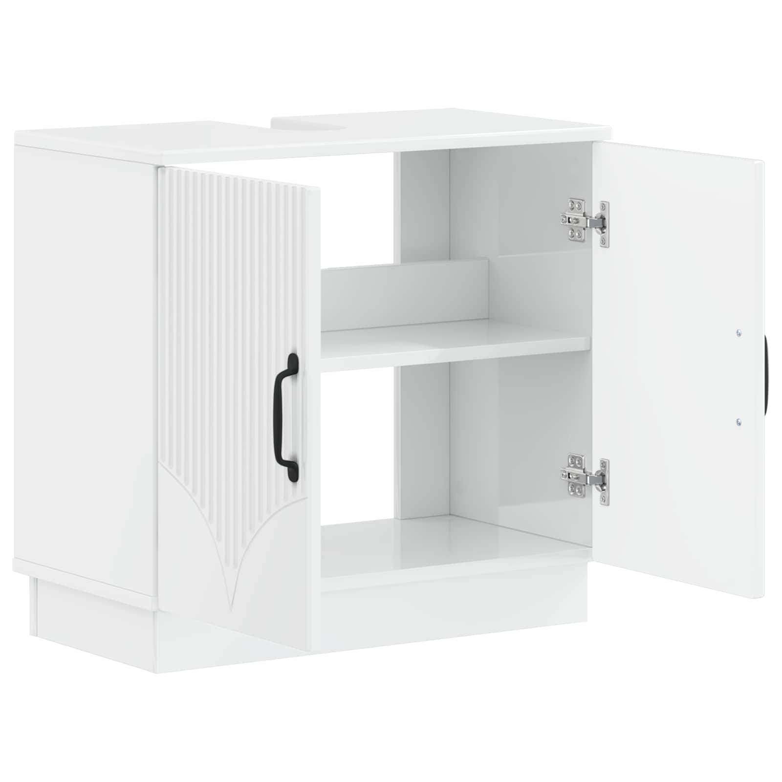Badkamer wastafelkast HOORN Hoogglans Wit 59,5 x 31,5 x 56 cm