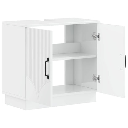 Badkamer wastafelkast HOORN Hoogglans Wit 59,5 x 31,5 x 56 cm
