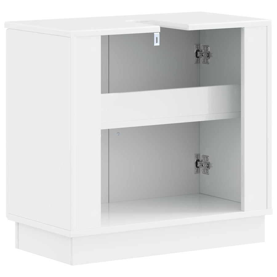 Badkamer wastafelkast HOORN Hoogglans Wit 59,5 x 31,5 x 56 cm