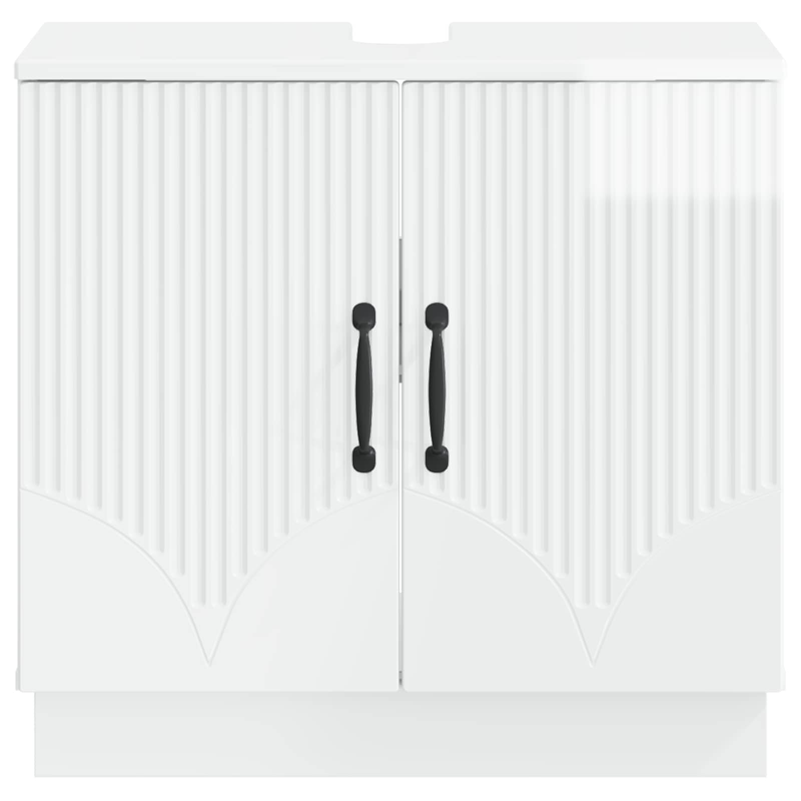 Badkamer wastafelkast HOORN Hoogglans Wit 59,5 x 31,5 x 56 cm