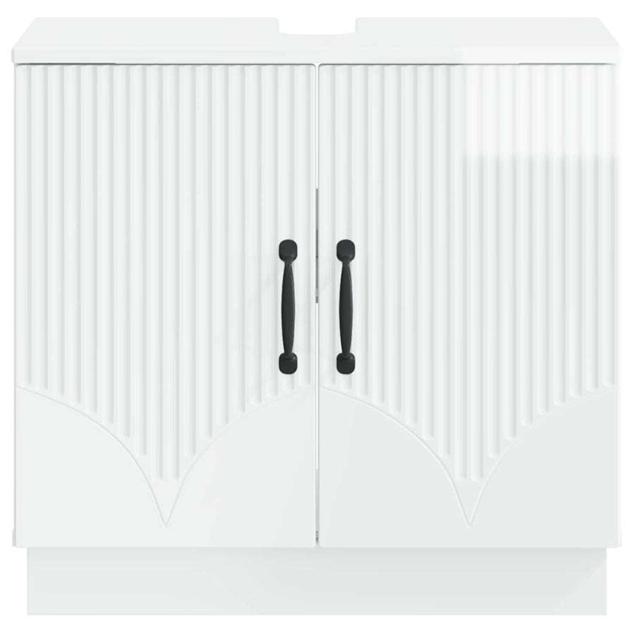 Badkamer wastafelkast HOORN Hoogglans Wit 59,5 x 31,5 x 56 cm