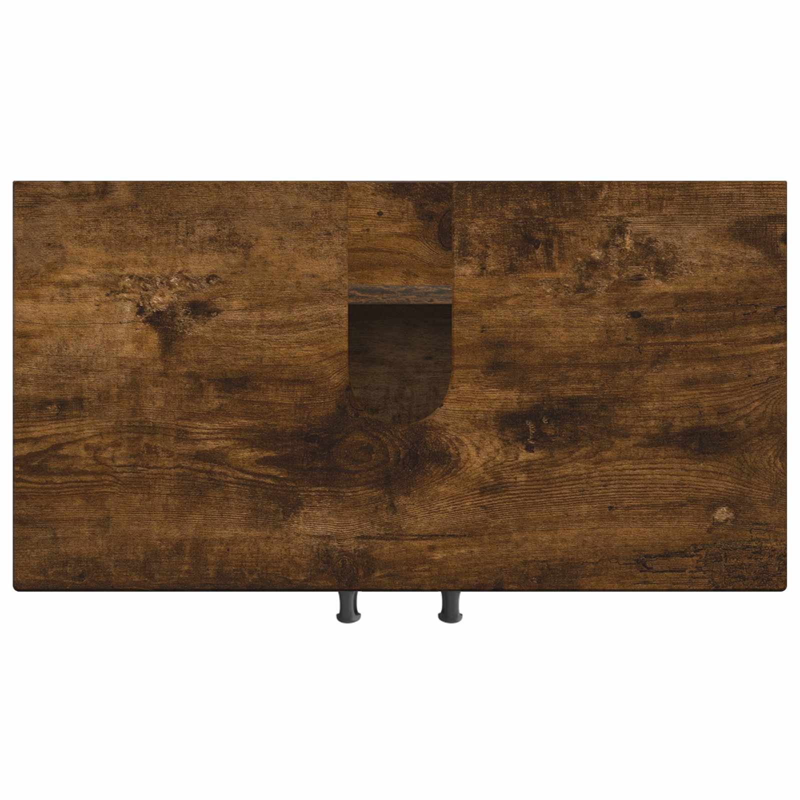 Badkamer wastafelkast HOORN Gerookt eiken 59,5 x 31,5 x 56 cm