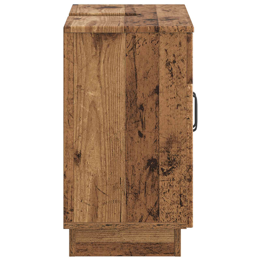 Badkamer wastafelkast HOORN Oud hout 59,5 x 31,5 x 56 cm