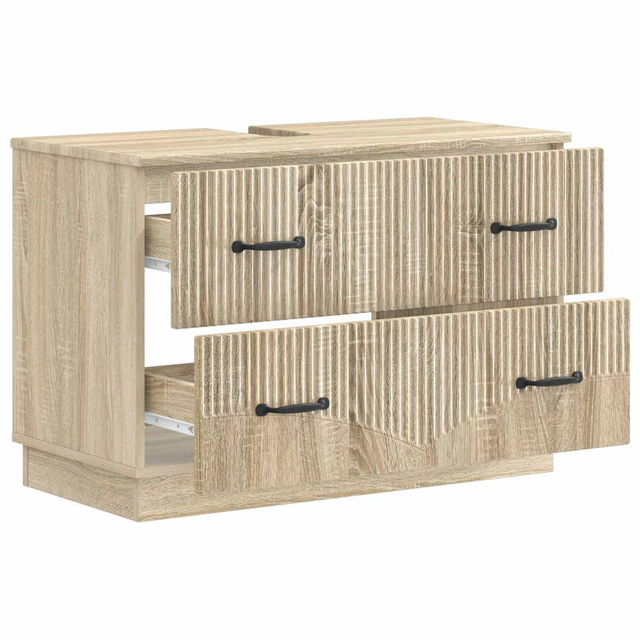 Badkamer wastafelkast HOORN Sonoma Eiken 82 x 41 x 56 cm