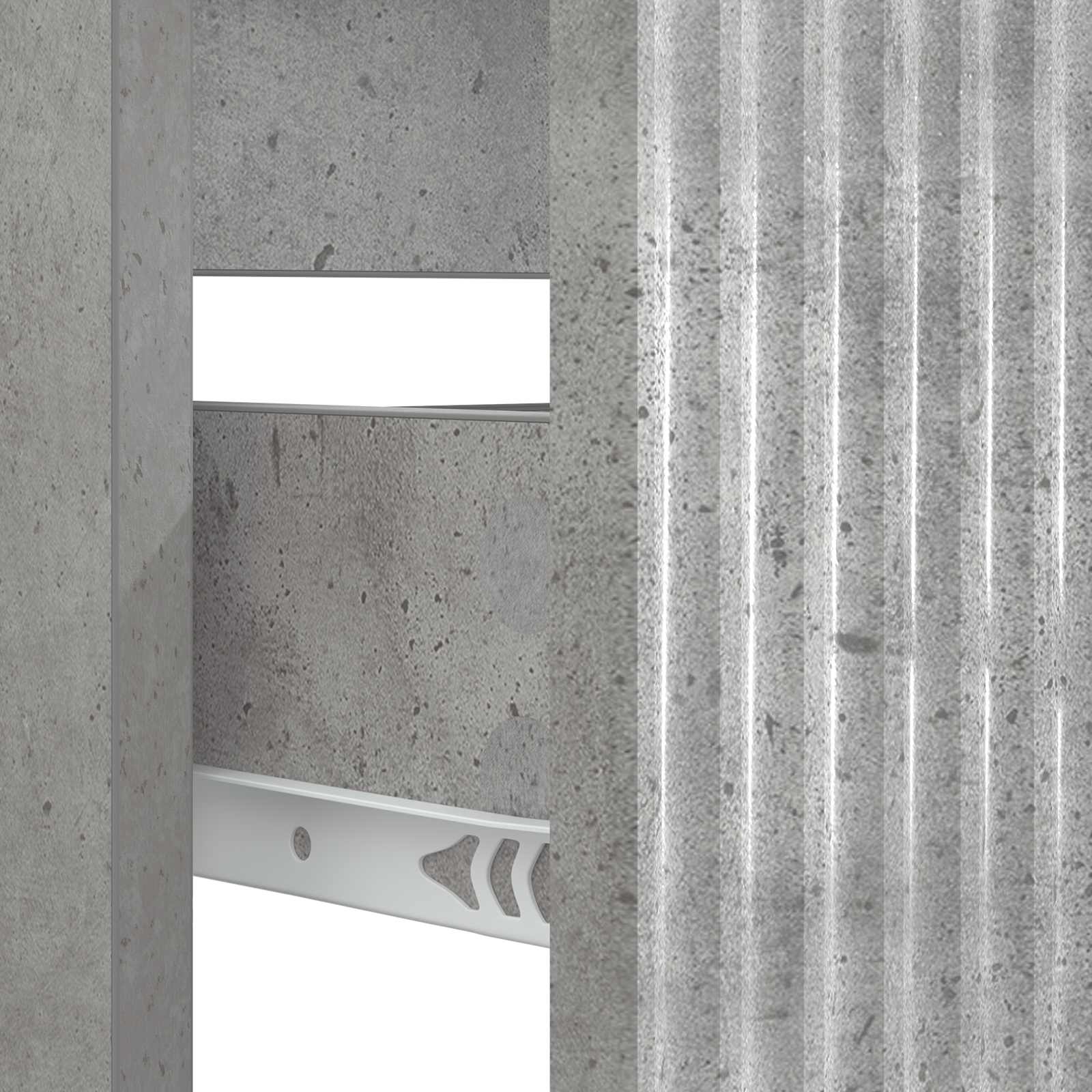 Badkamer wastafelkast HOORN Betongrijs 82 x 41 x 56 cm