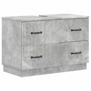 Wastafelkast badkamer 82x41x56 cm betongrijs