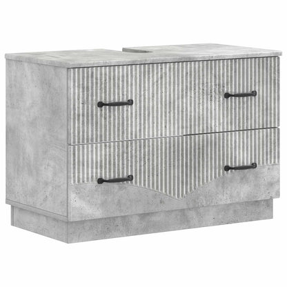 Badkamer wastafelkast HOORN Betongrijs 82 x 41 x 56 cm