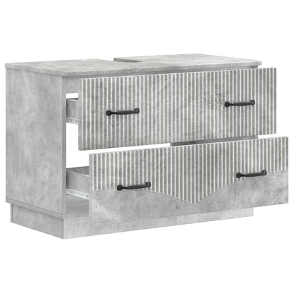 Badkamer wastafelkast HOORN Betongrijs 82 x 41 x 56 cm