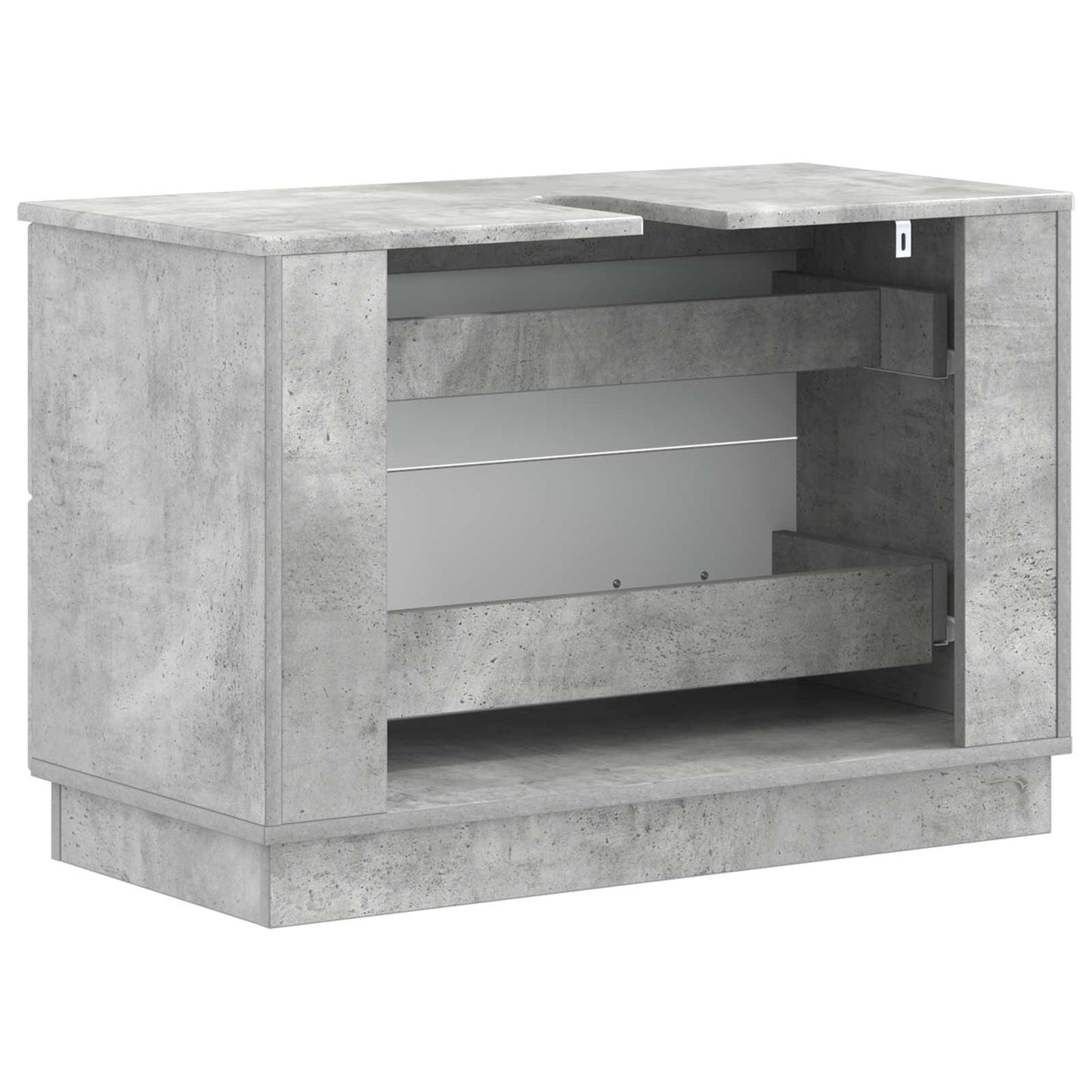 Badkamer wastafelkast HOORN Betongrijs 82 x 41 x 56 cm