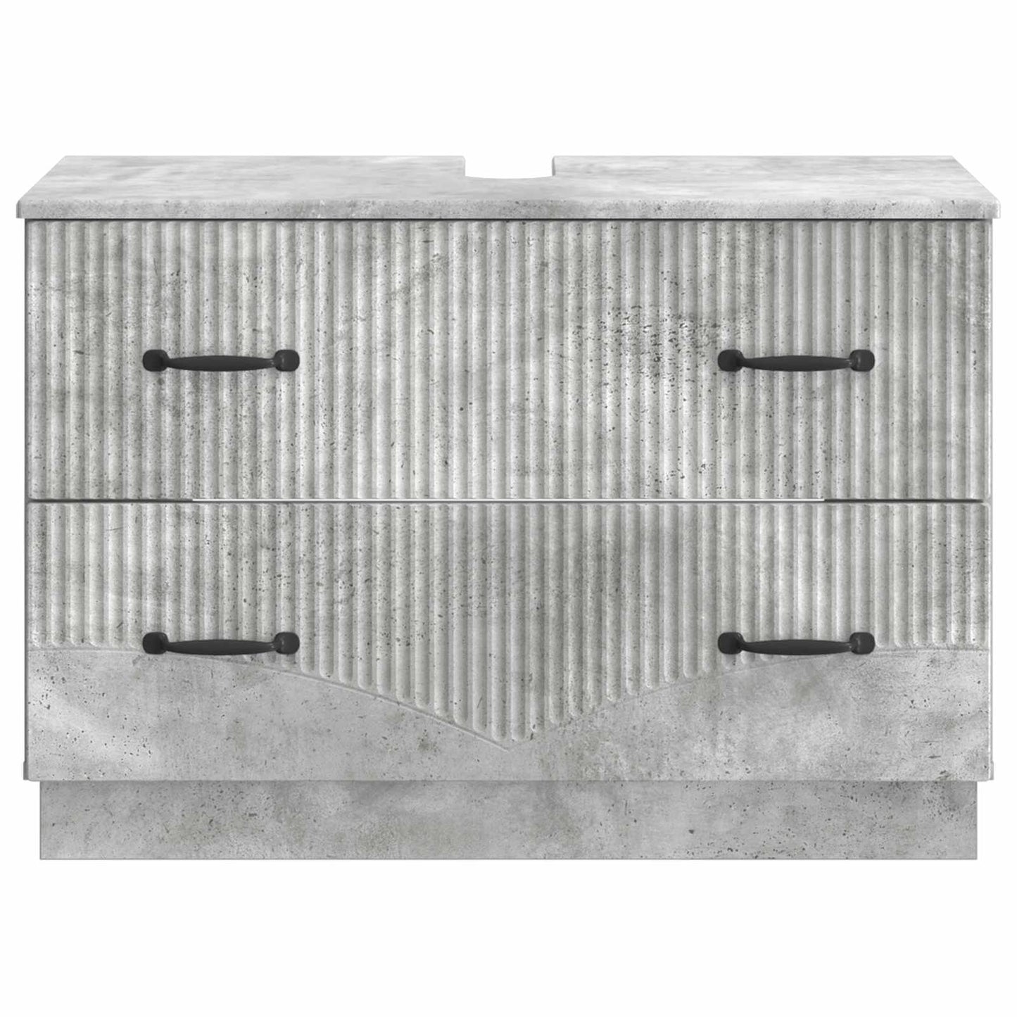 Badkamer wastafelkast HOORN Betongrijs 82 x 41 x 56 cm