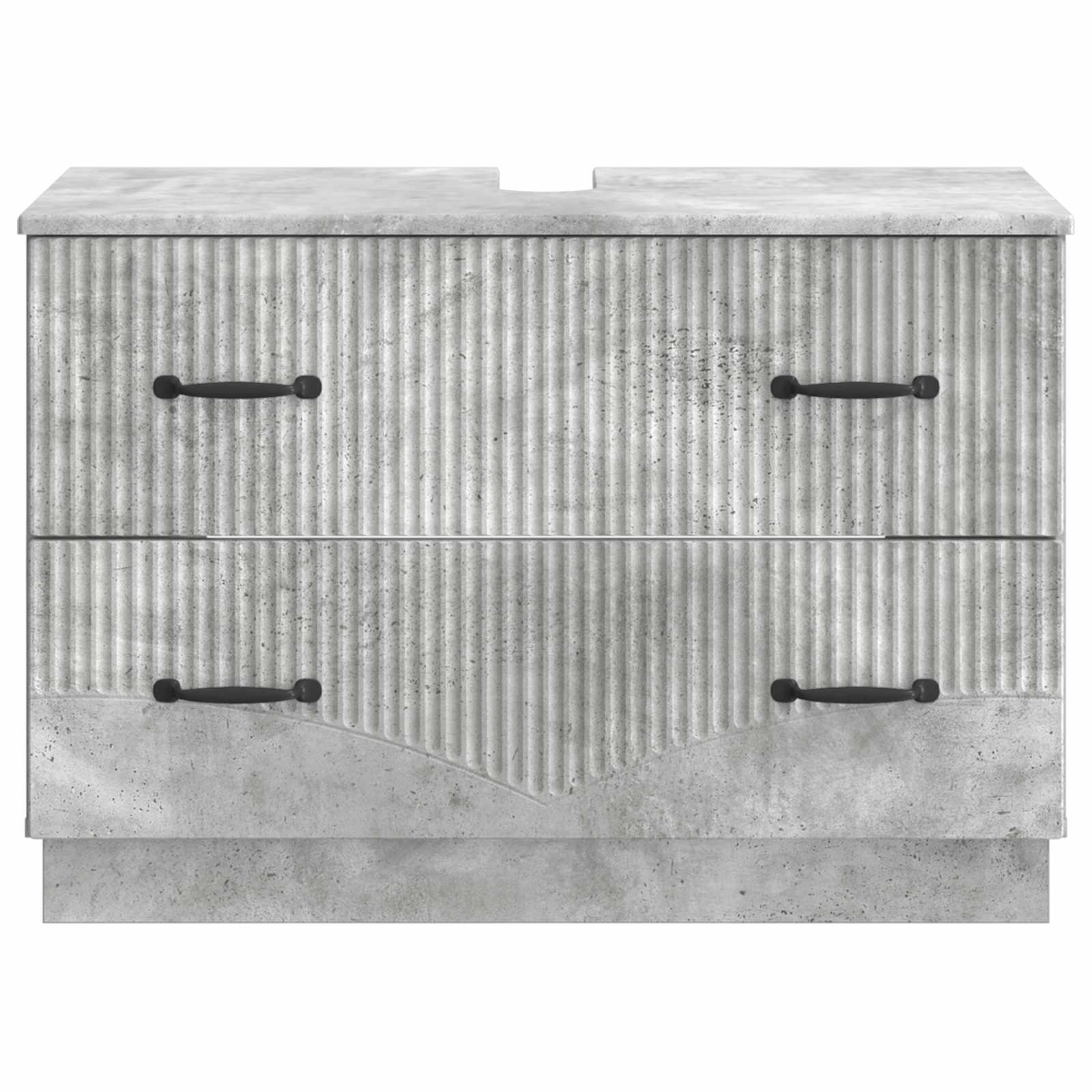Badkamer wastafelkast HOORN Betongrijs 82 x 41 x 56 cm