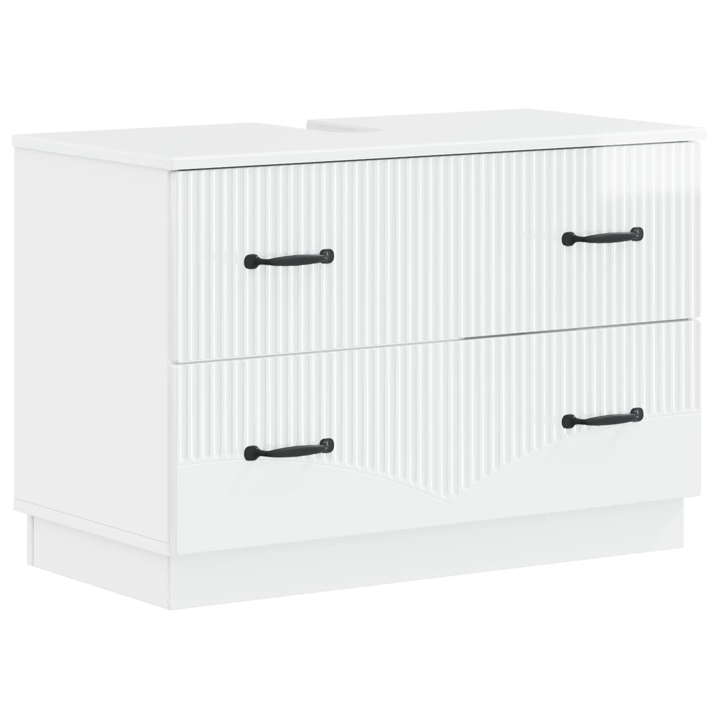 Badkamer wastafelkast HOORN Hoogglans Wit 82 x 41 x 56 cm