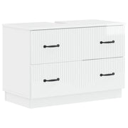 Badkamer wastafelkast 82x41x56 cm hoogglans wit