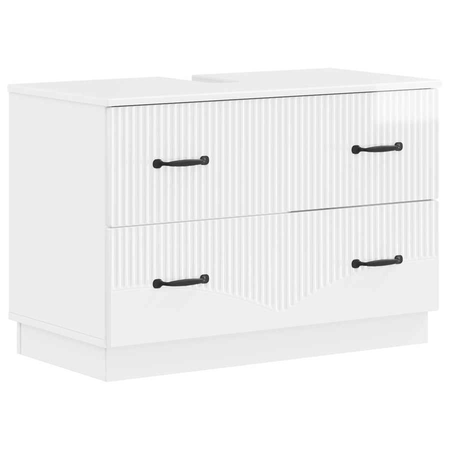 Badkamer wastafelkast HOORN Hoogglans Wit 82 x 41 x 56 cm