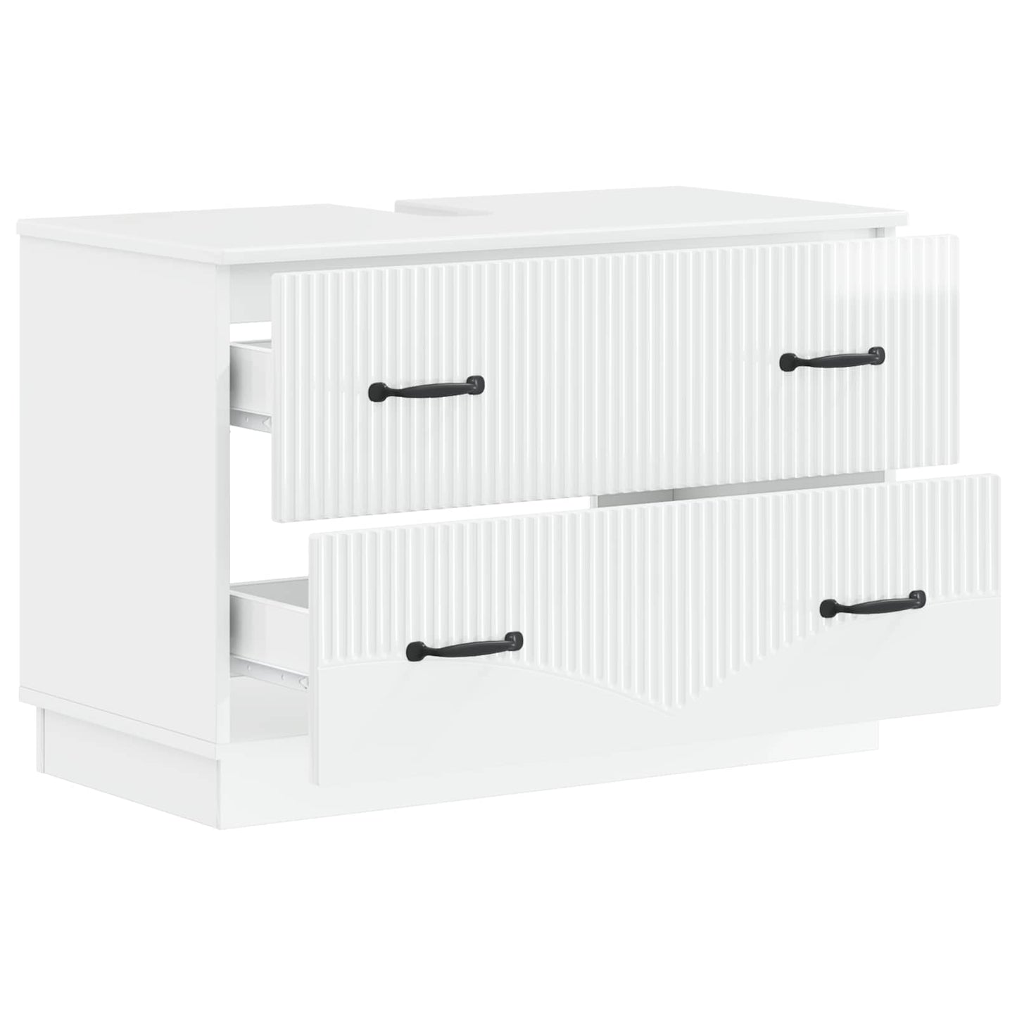 Badkamer wastafelkast HOORN Hoogglans Wit 82 x 41 x 56 cm