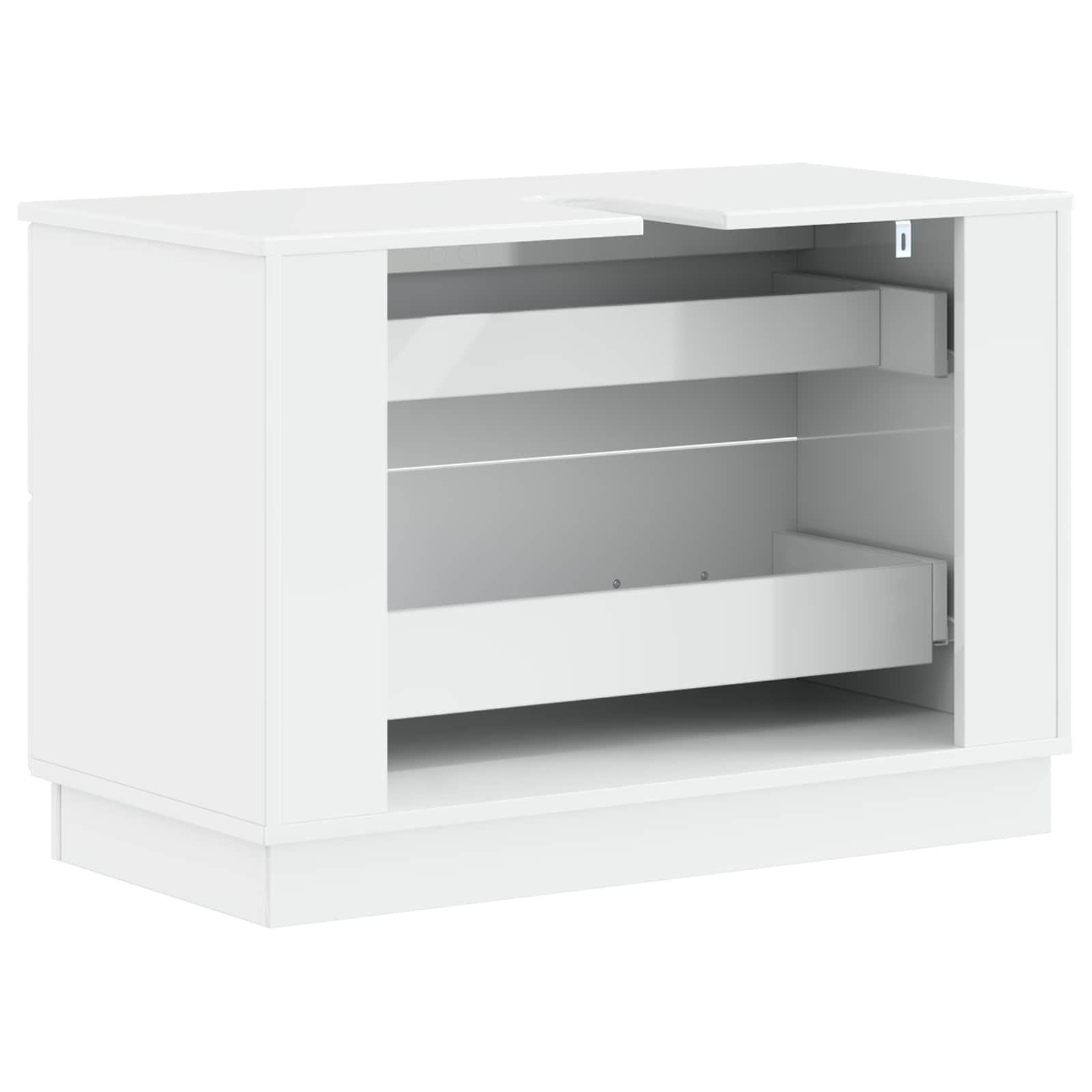 Badkamer wastafelkast HOORN Hoogglans Wit 82 x 41 x 56 cm