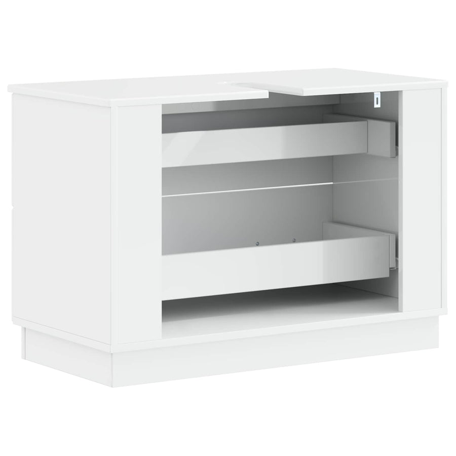 Badkamer wastafelkast HOORN Hoogglans Wit 82 x 41 x 56 cm