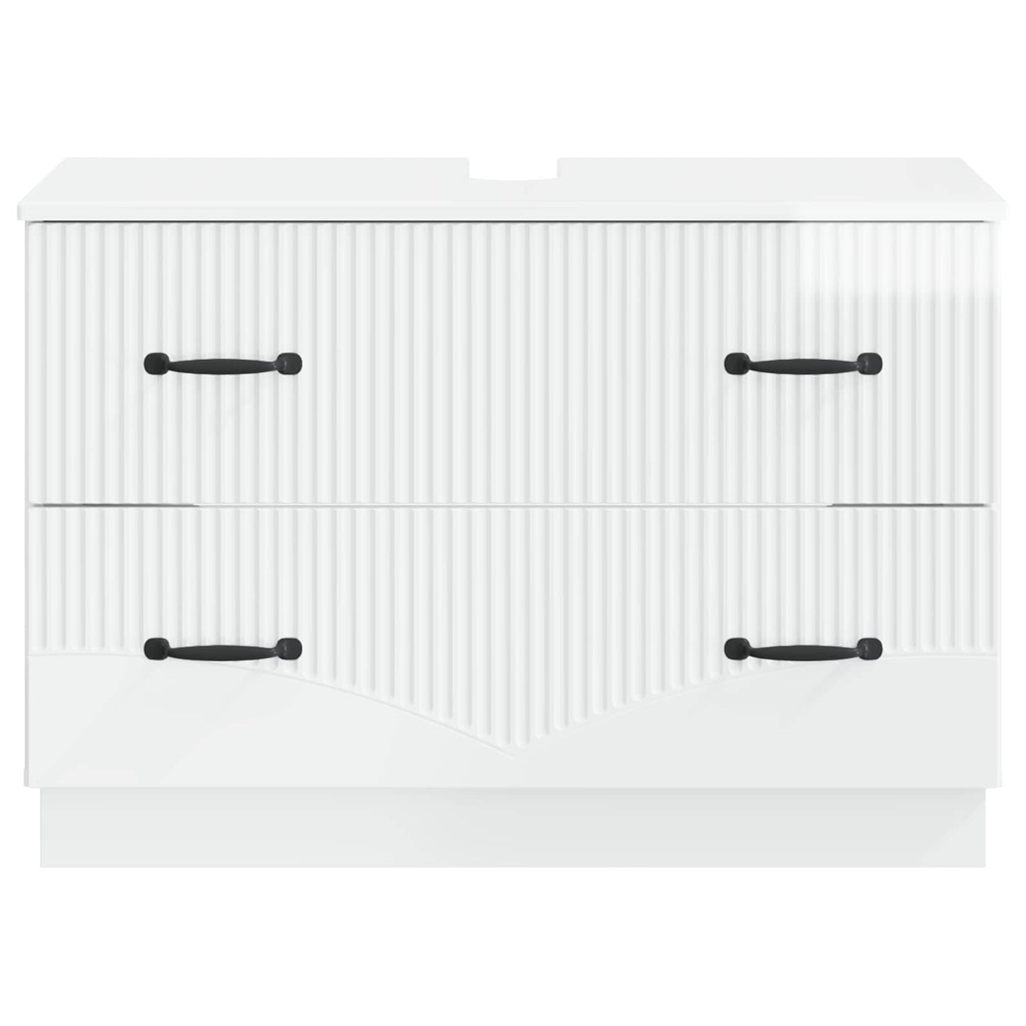 Badkamer wastafelkast HOORN Hoogglans Wit 82 x 41 x 56 cm