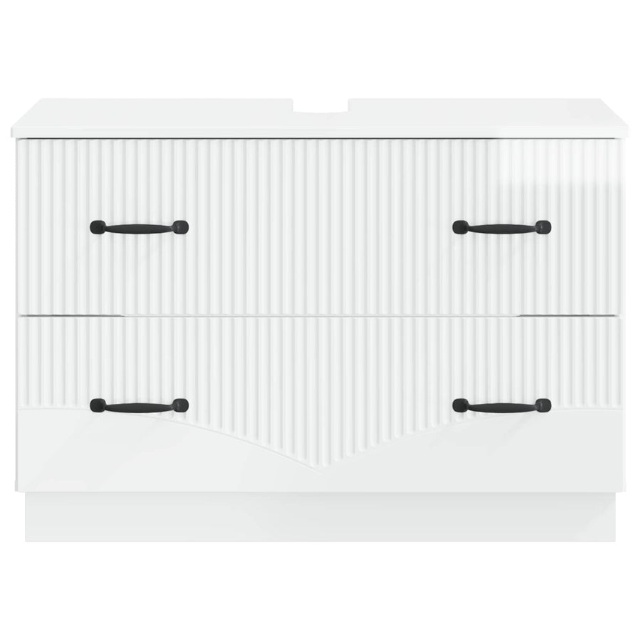Badkamer wastafelkast HOORN Hoogglans Wit 82 x 41 x 56 cm